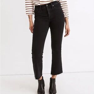 Madewell Cali Demi Boot Black Jeans 31P